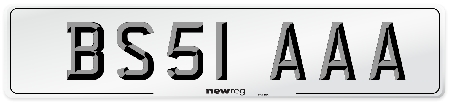BS51 AAA Number Plate from New Reg